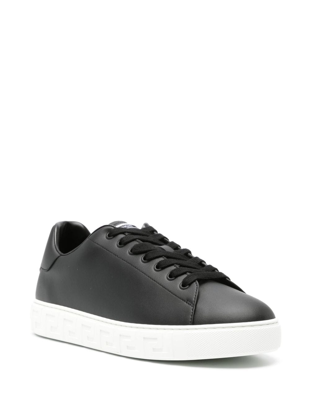 Versace - Versace greca faux leather sneakers - Sneakers