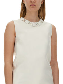 Versace - Versace Mini Duchesse Dress With Crystals - Women’s Clothing