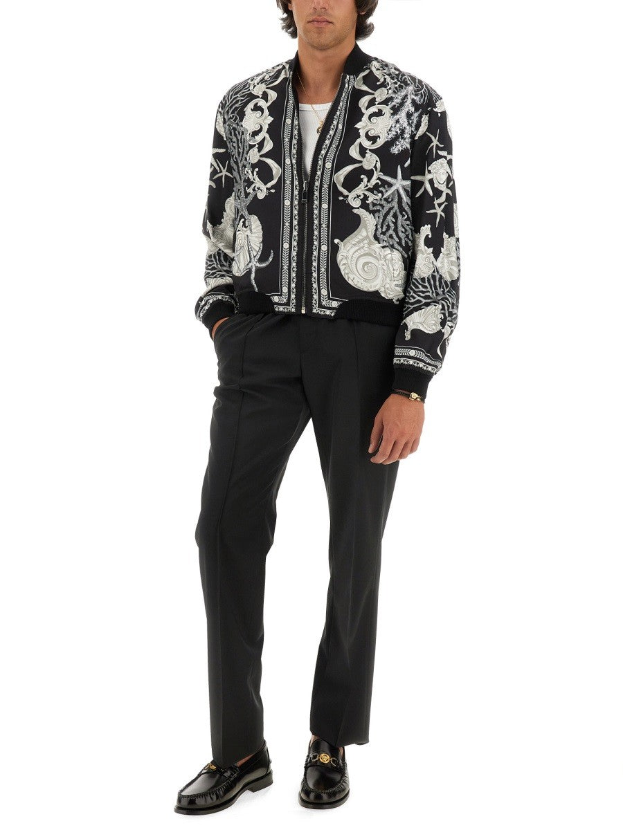 Versace - Versace Reversible Baroque Sea Jacket - Men’s Outerwear