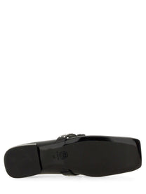 Versace - Versace Ballerina ’Gianni’ Ribbon With Studs - Women’s Shoes