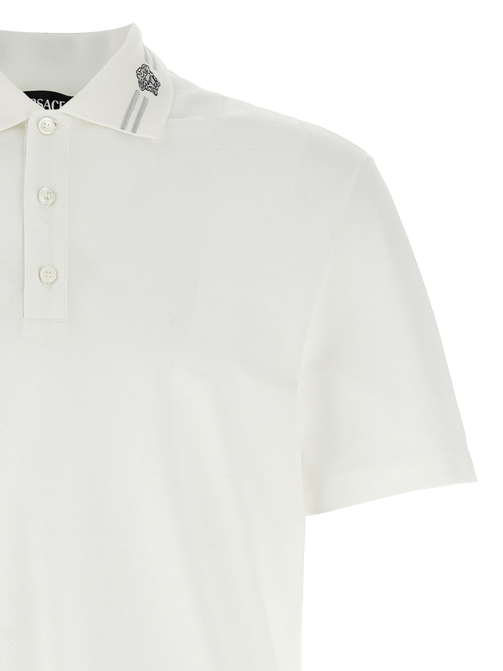 VERSACE - VERSACE - ’Medusa embroidery’ polo shirt - Men’s Tops