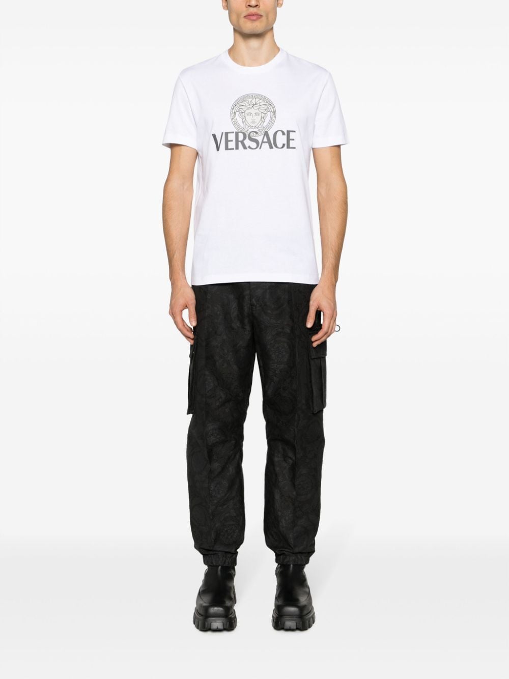 Versace - Versace Medusa logo-print T-shirt - Topwear