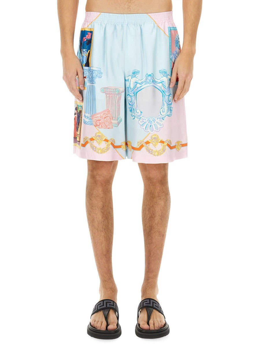 Versace - Versace Short In Silk - Men’s Clothing