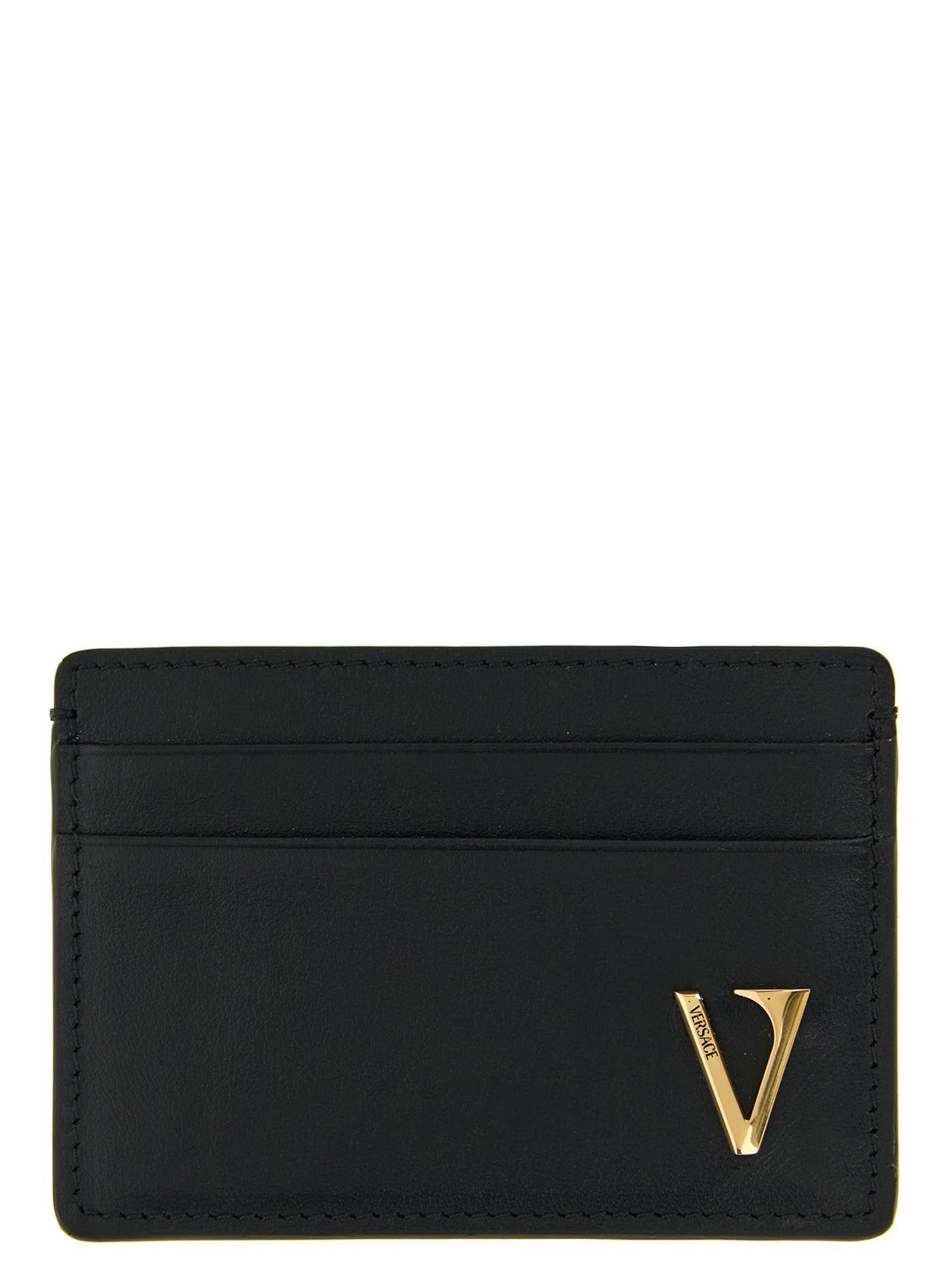 VERSACE - VERSACE - ’V Logo’ card holder - Men’s Accessories