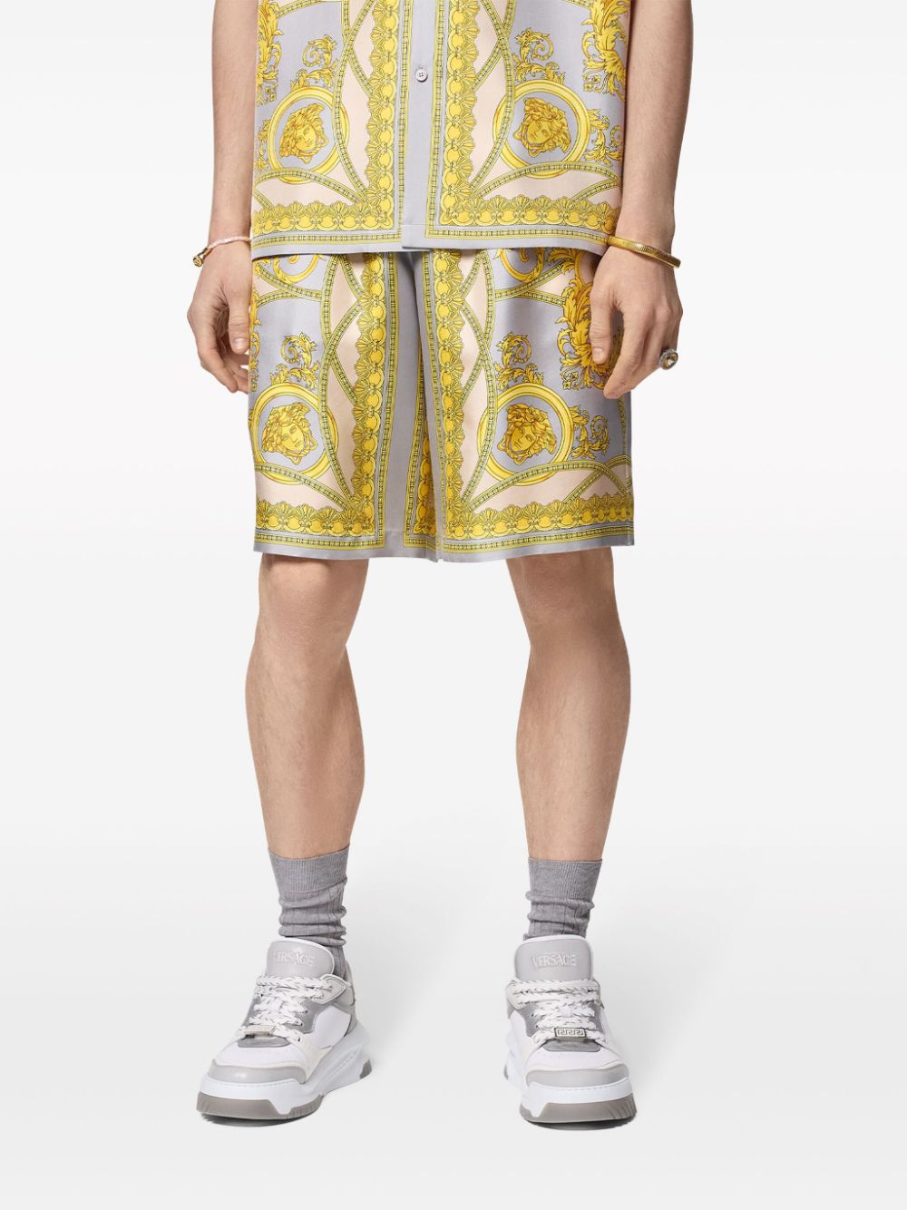 Versace Versace La Coupe des Dieux silk shorts Men’s Clothing