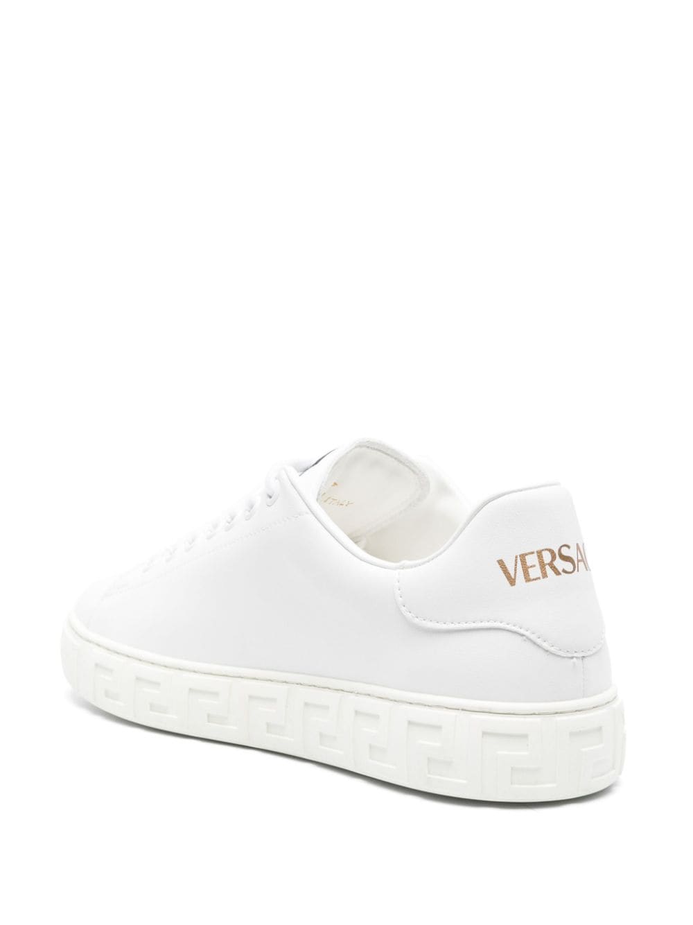 Versace Versace greca faux leather sneakers Women’s Shoes
