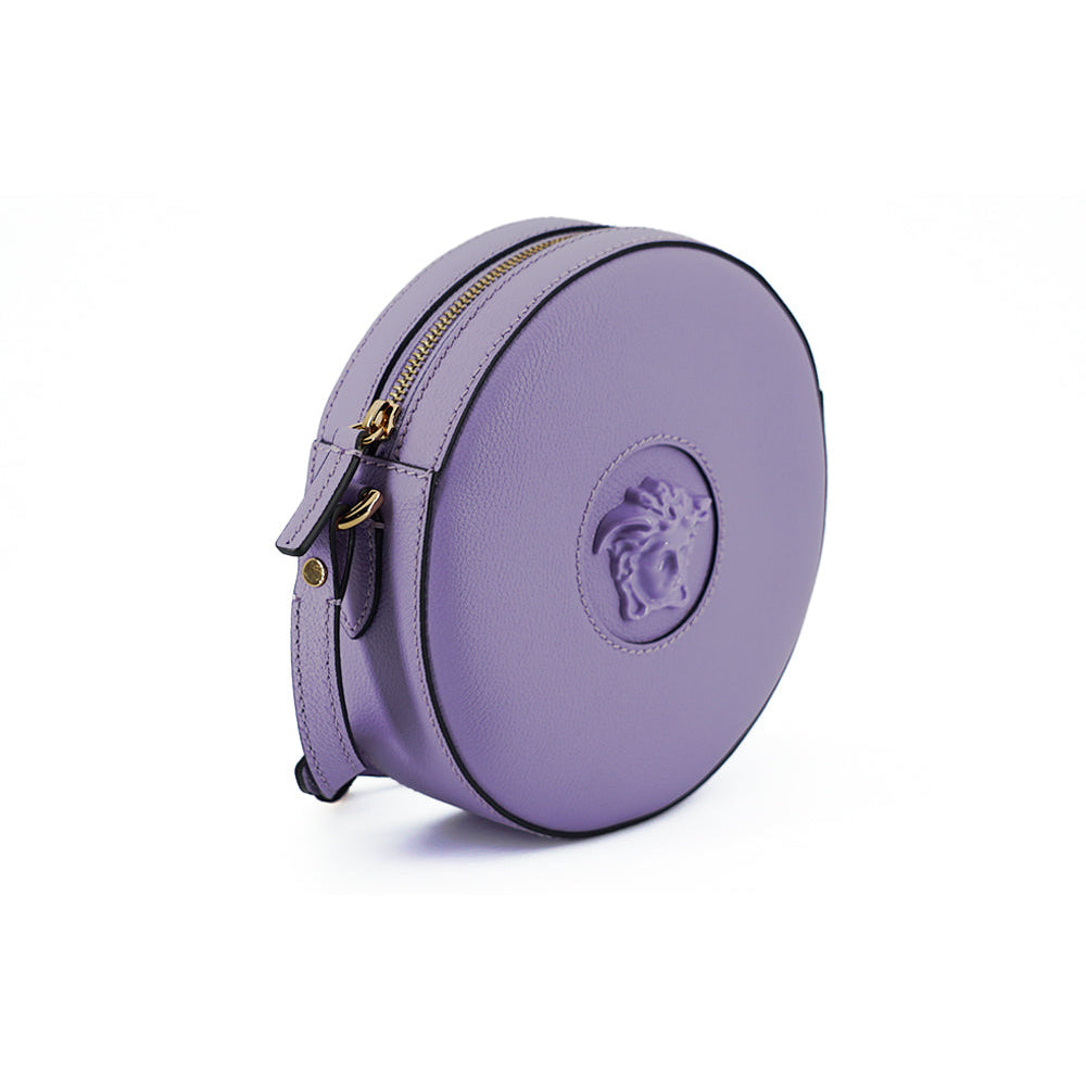 Versace - Versace Disco Round Purple Shoulder Bag - Women’s Bags