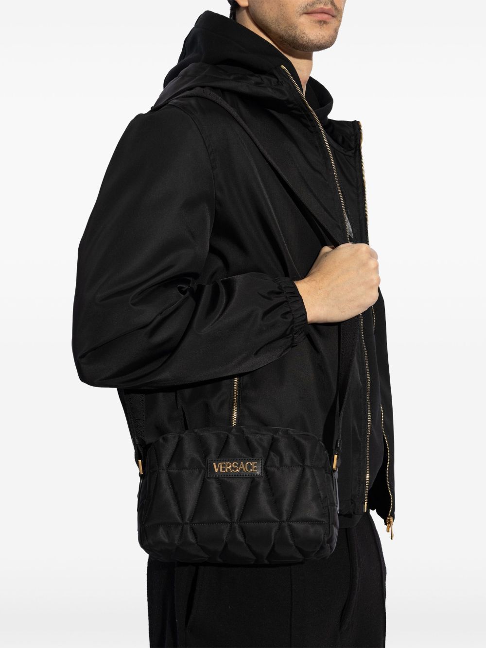 Versace - Versace shoulder bag with applied logo - Men’s Bags