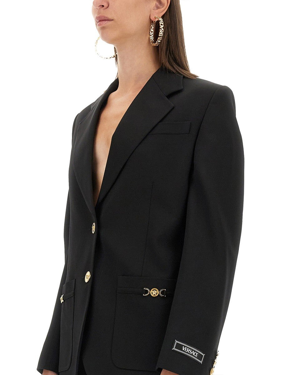 Versace - Versace Oversized Single Breasted Blazer - Women’s Clothing