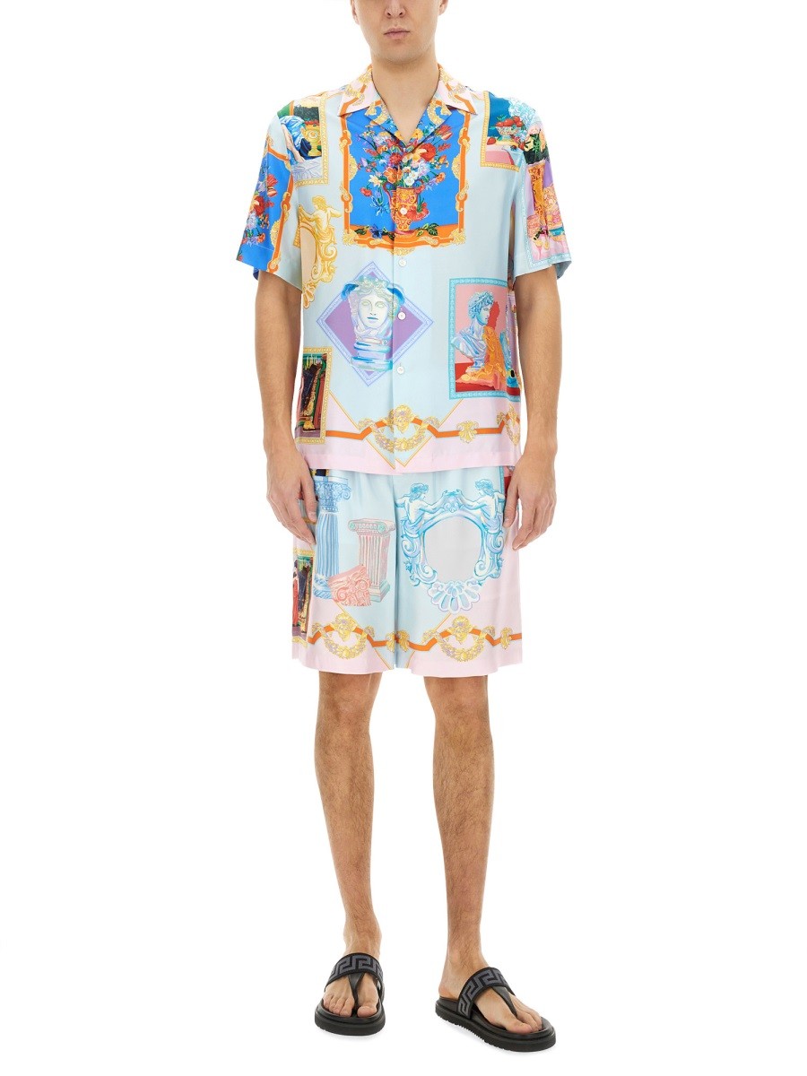 Versace - Versace Short In Silk - Men’s Clothing