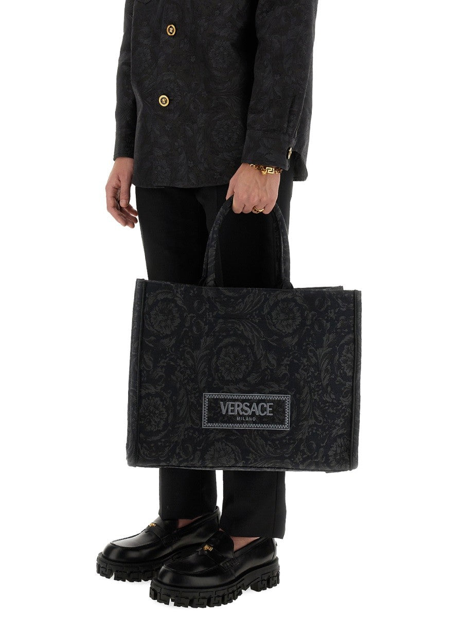 Versace - Versace Large Shopper Bag ’Athena Baroque’ - Men’s Bags