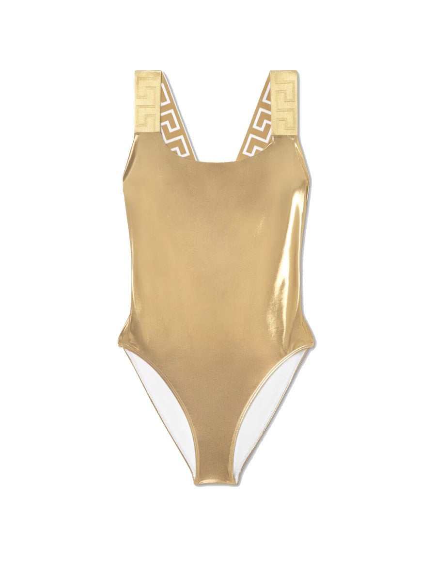 Versace - Versace One Piece Swimsuit With Greek Border - Women’s Clothing