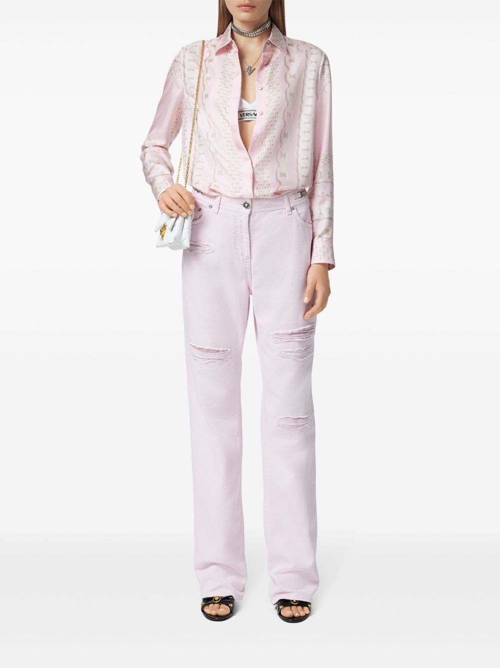 Versace - Versace Treasure Scarf Shirt - Shirts