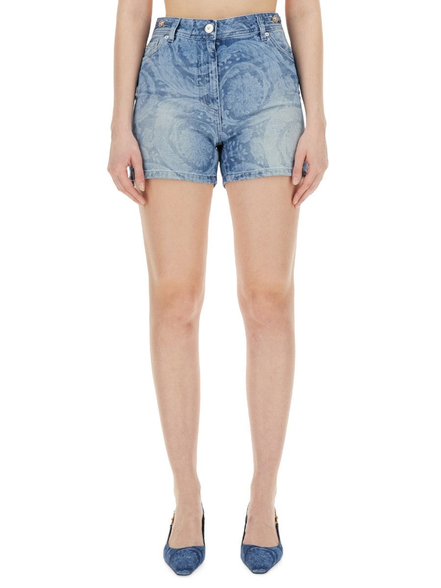 Versace - Versace Denim Shorts - Women’s Clothing
