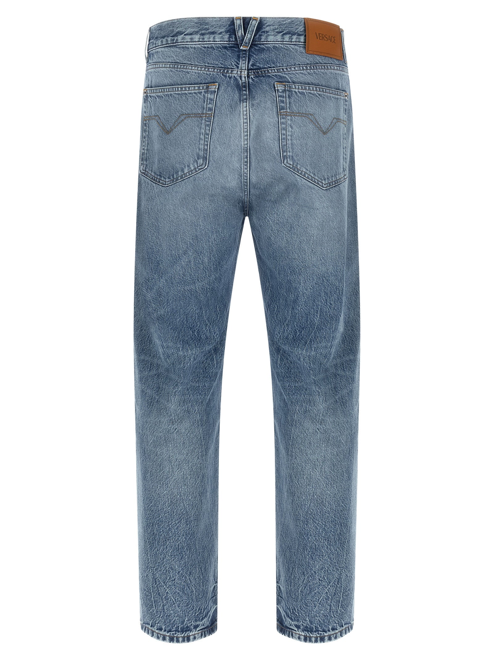 VERSACE - VERSACE - Studded jeans - Men’s Bottoms