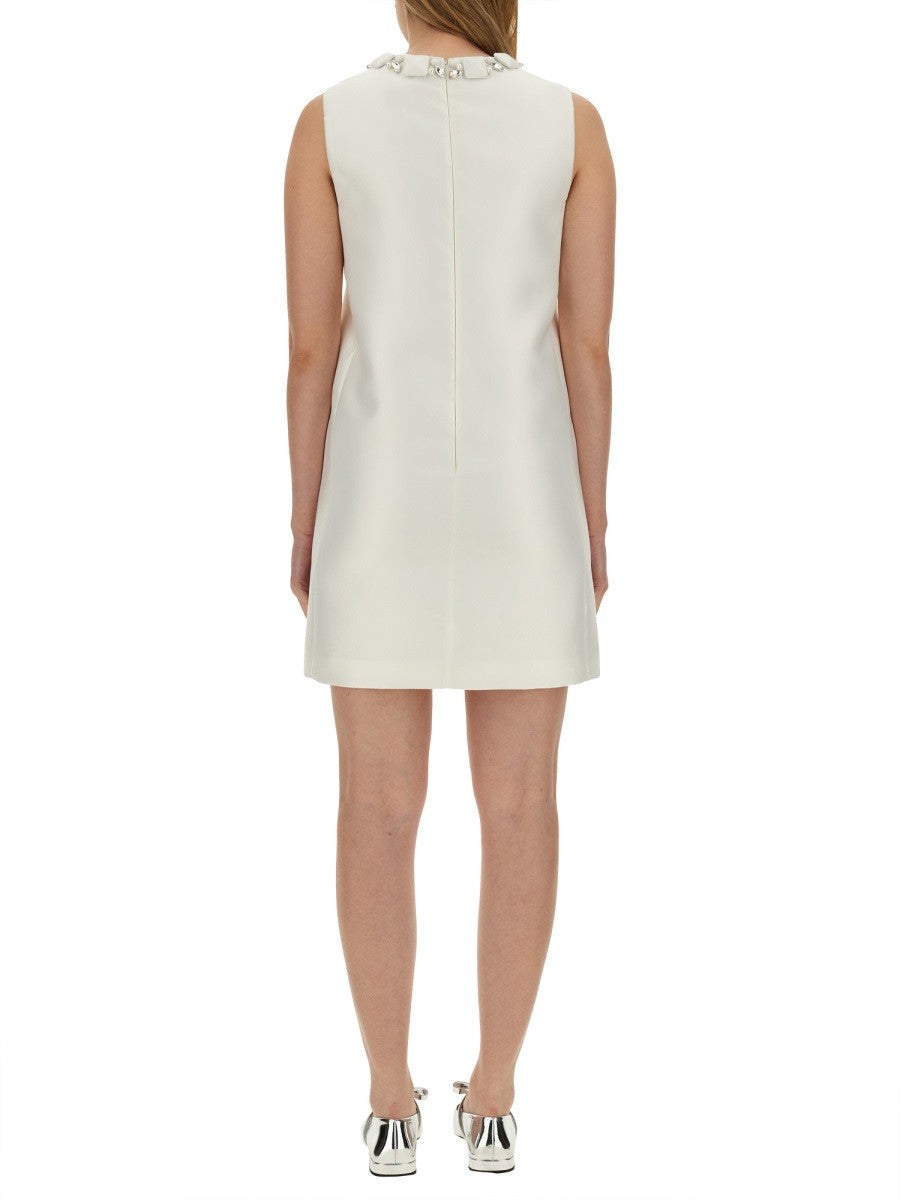 Versace - Versace Mini Duchesse Dress With Crystals - Women’s Clothing