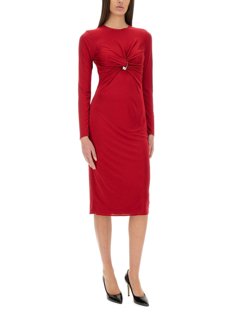 Versace - Versace ’Safety Pin’ Midi Dress - Women’s Clothing