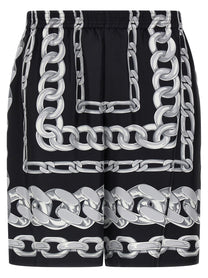 VERSACE - VERSACE - ’Medusa Chains’ bermuda shorts - Men’s Bottoms