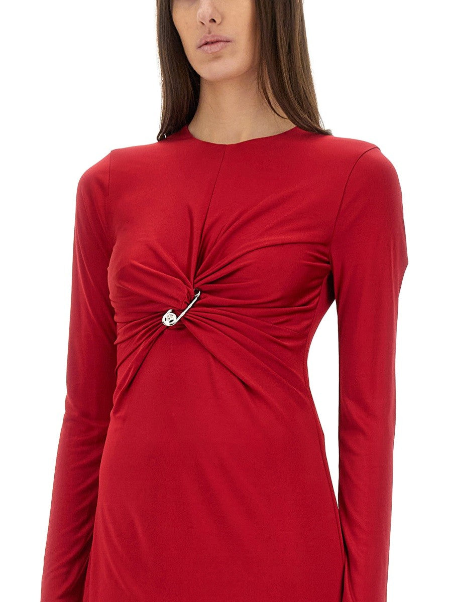 Versace - Versace ’Safety Pin’ Midi Dress - Women’s Clothing