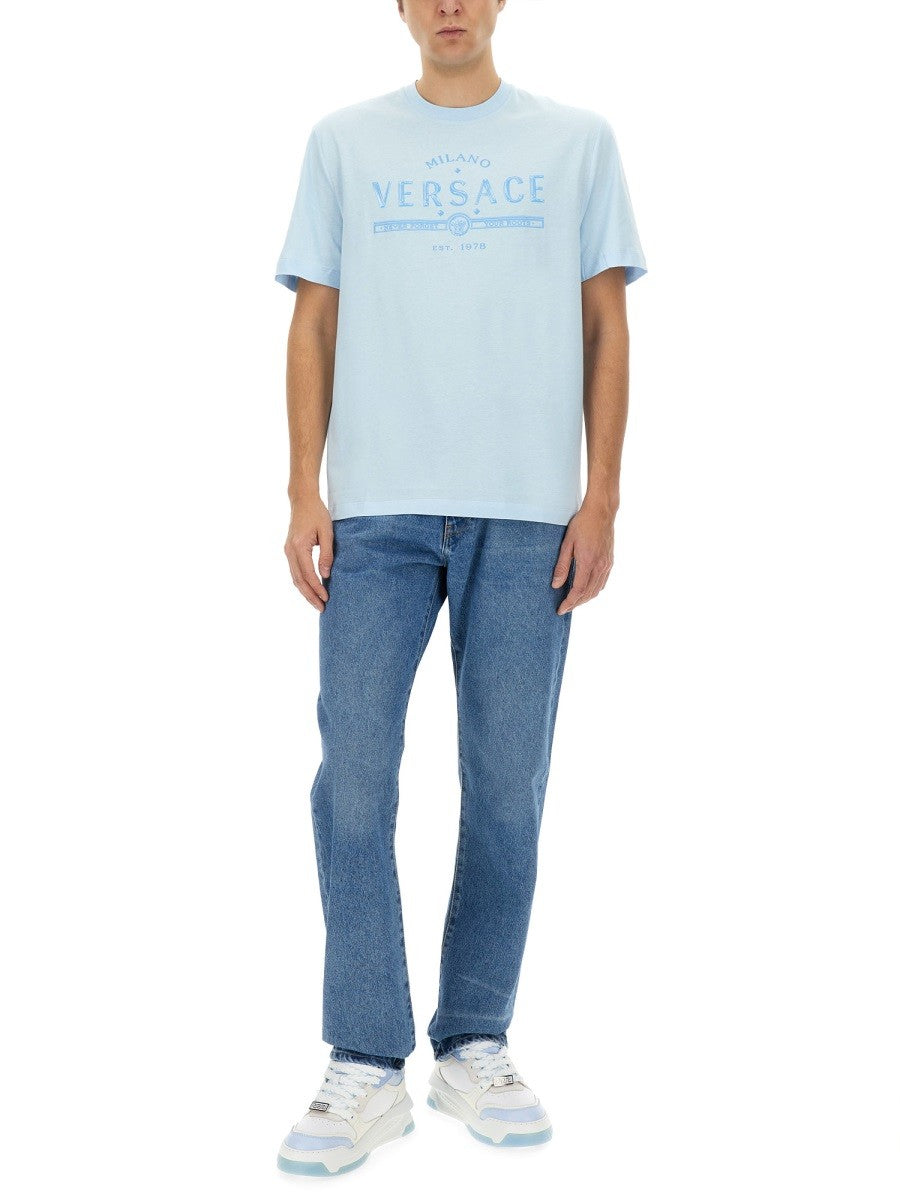 Versace - Versace T Shirt With Logo - Men’s Tops