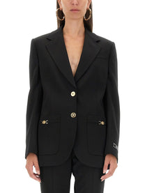 Versace - Versace Oversized Single Breasted Blazer - Women’s Clothing