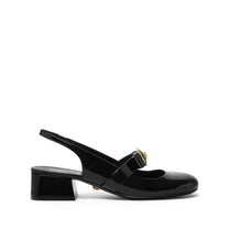 Versace - Versace Gianni Ribbon Patent Slingback Pumps 35 mm - Medium Heel