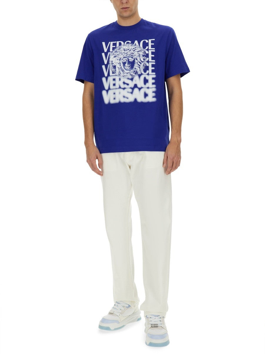 Versace - Versace T Shirt With Logo - Men’s Tops