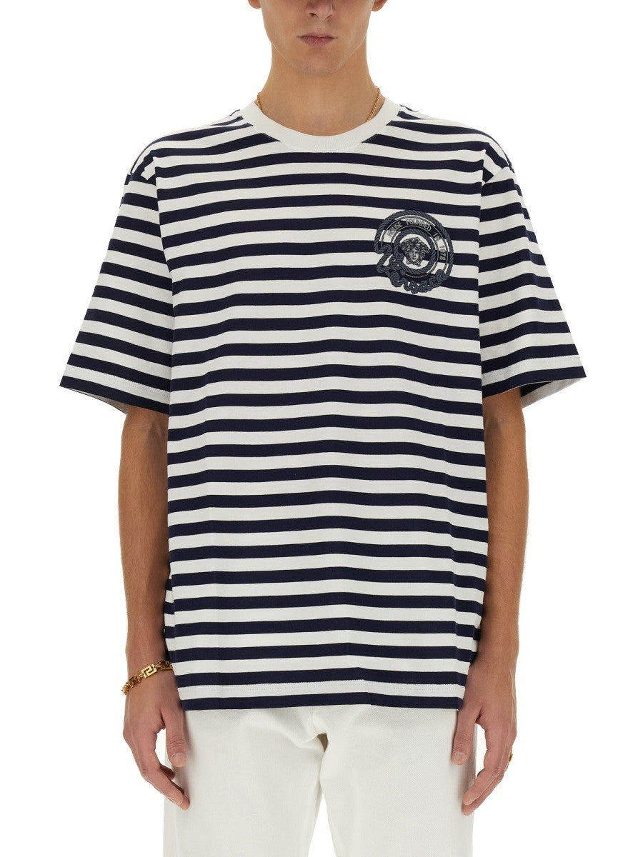 Versace - Versace Striped T Shirt - Men’s Tops