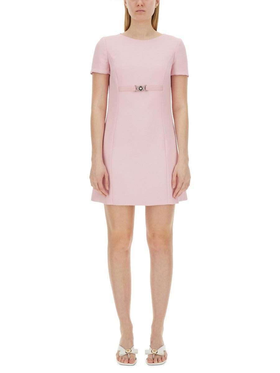 Versace - Versace Medusa ’95 Short Sleeved Mini Dress - Women’s Clothing