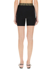 Versace - Versace Bermuda Shorts With Greek Border - Women’s Clothing