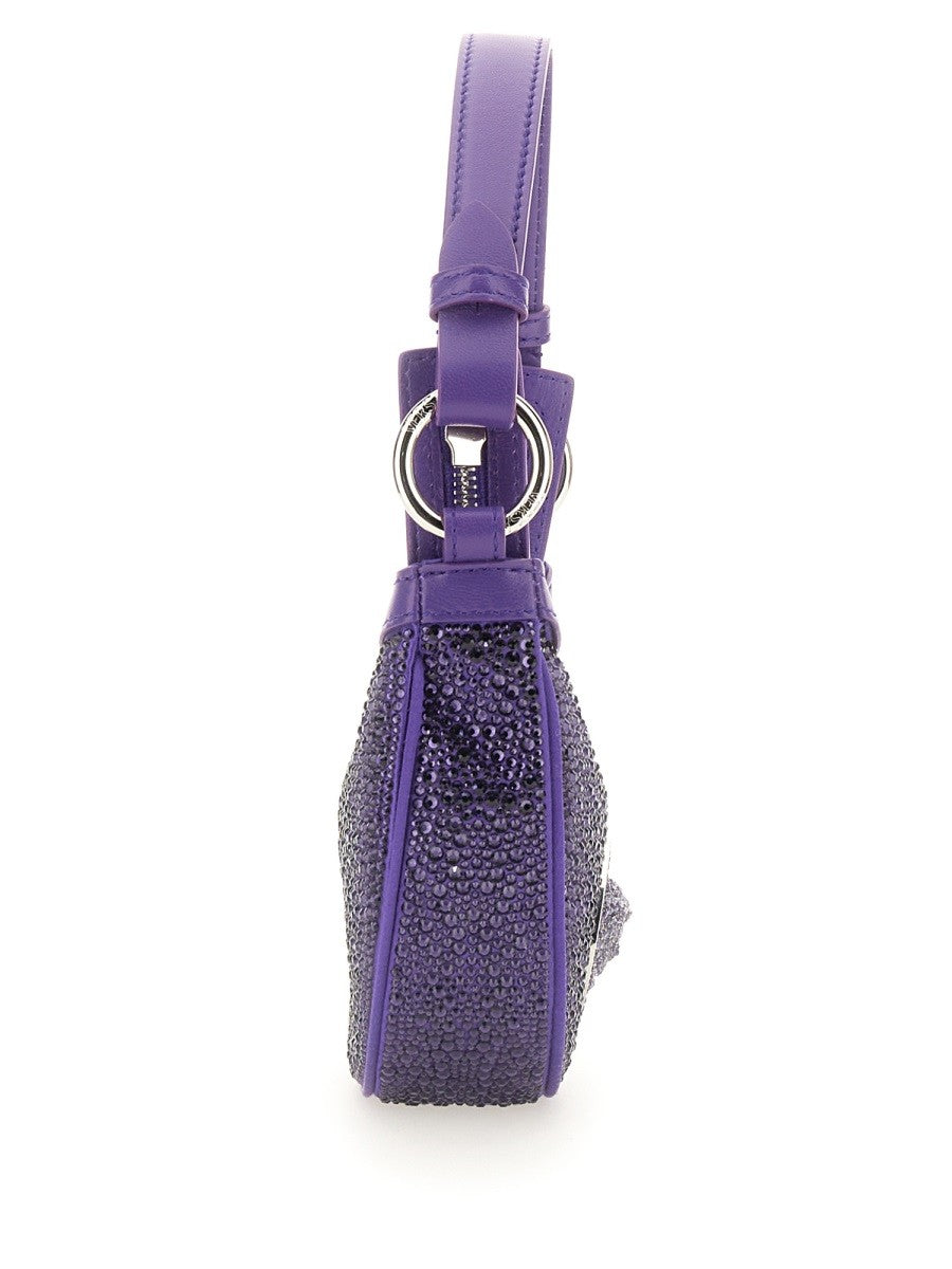 Mini Hobo Bag With Crystals-Versace-FALORS