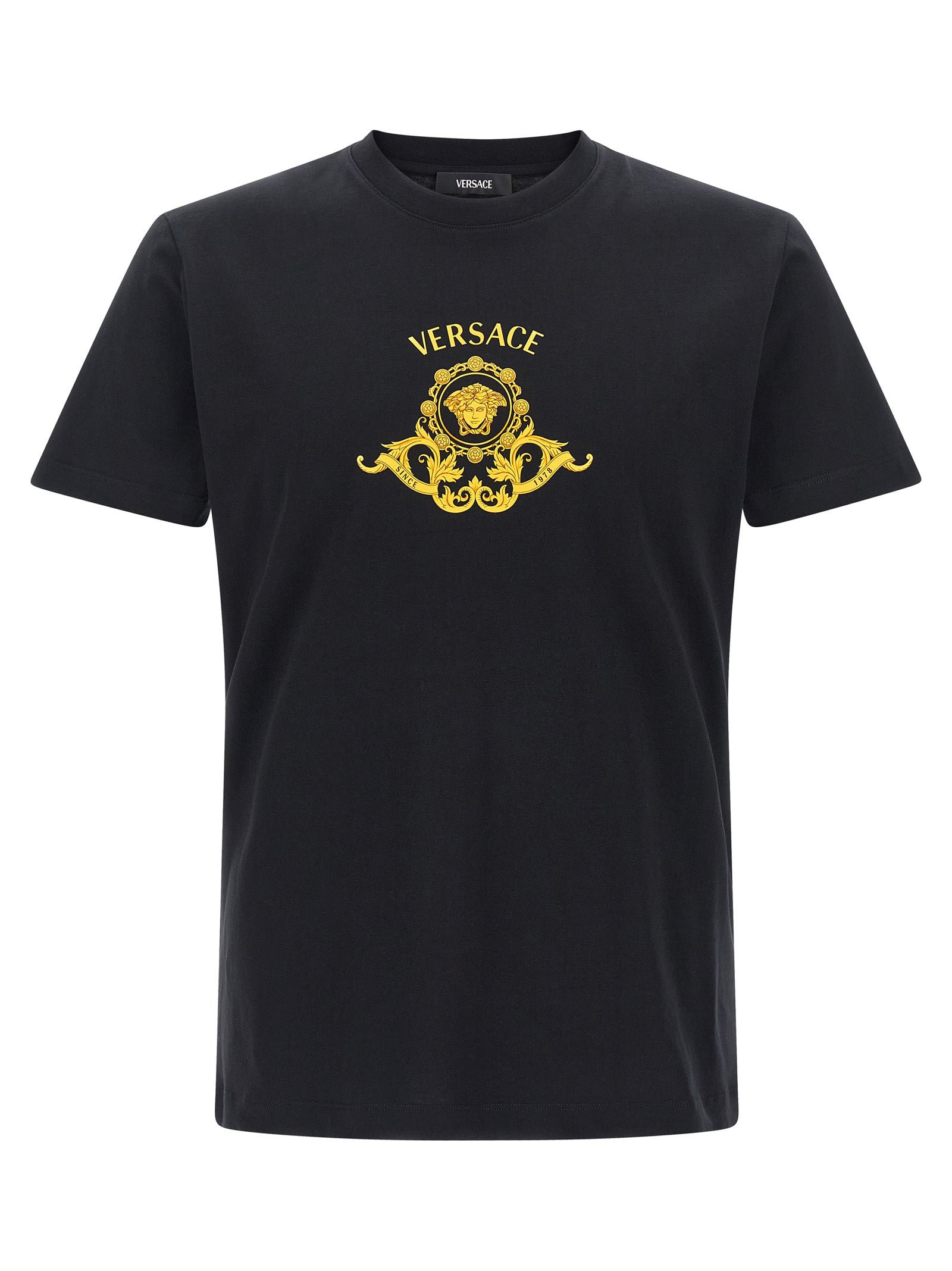 VERSACE - VERSACE - ’Hall of Heroes Crest’ T-shirt - Men’s Tops