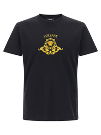 VERSACE - VERSACE - ’Hall of Heroes Crest’ T-shirt - Men’s Tops