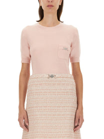 Versace - Versace Cashmere Blend Knit Top - Women’s Knitwear