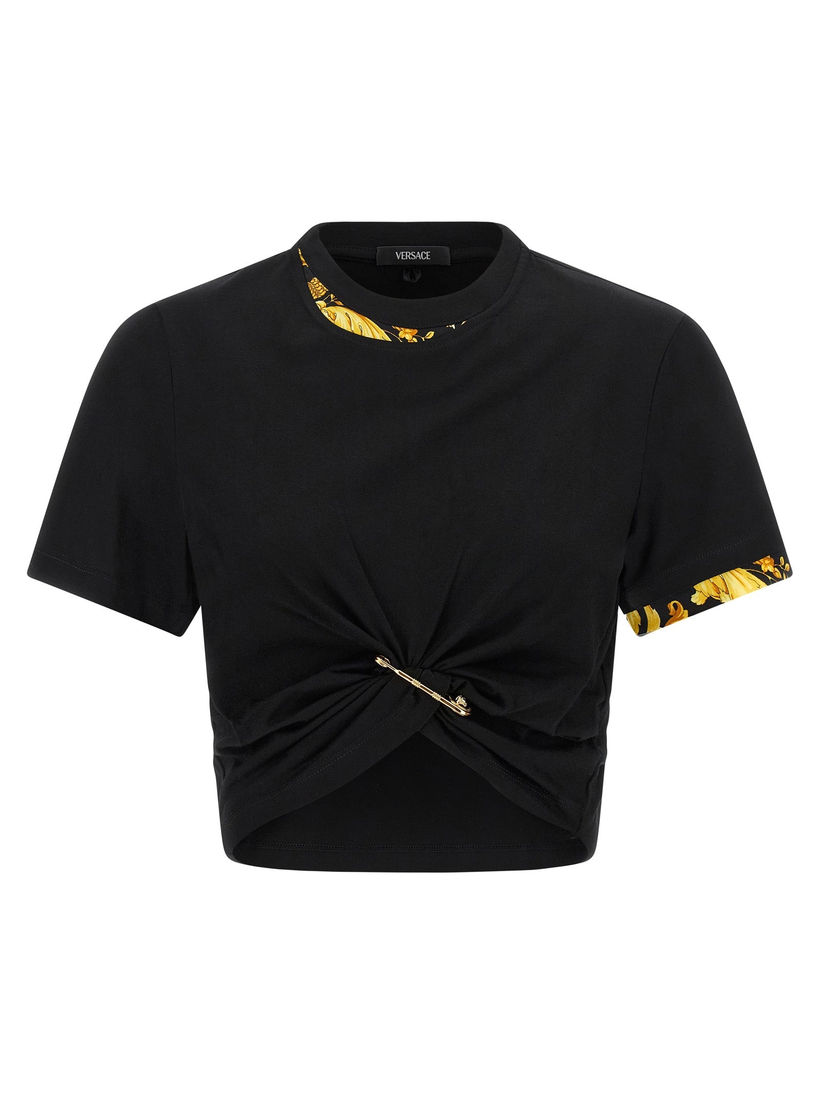 VERSACE - VERSACE - ’Barocco’ double layer T-shirt - Women’s Tops