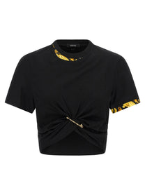 VERSACE - VERSACE - ’Barocco’ double layer T-shirt - Women’s Tops