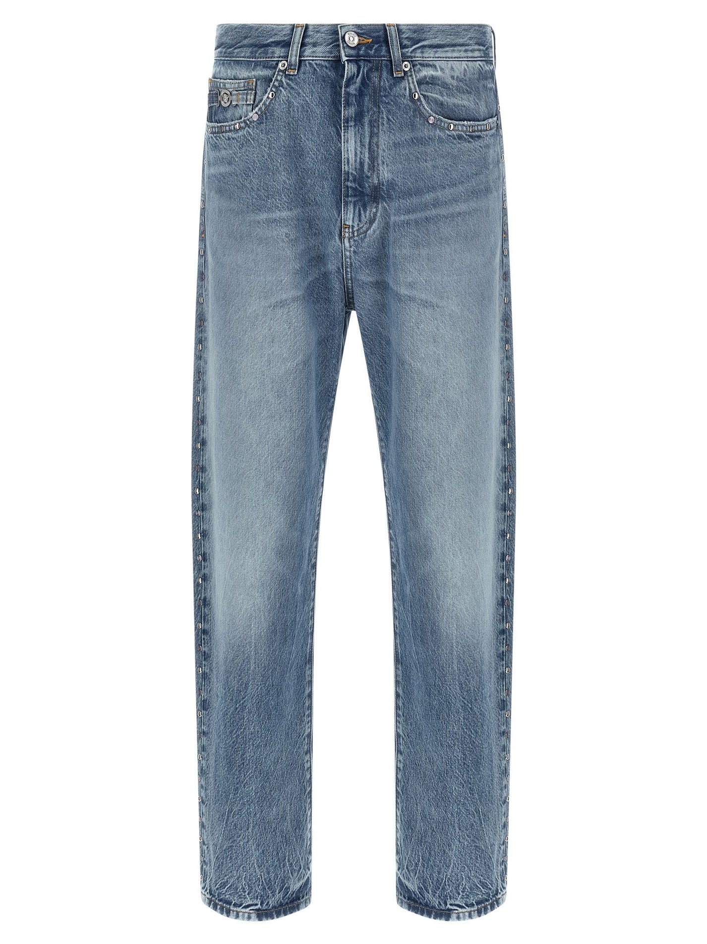 VERSACE - VERSACE - Studded jeans - Men’s Bottoms