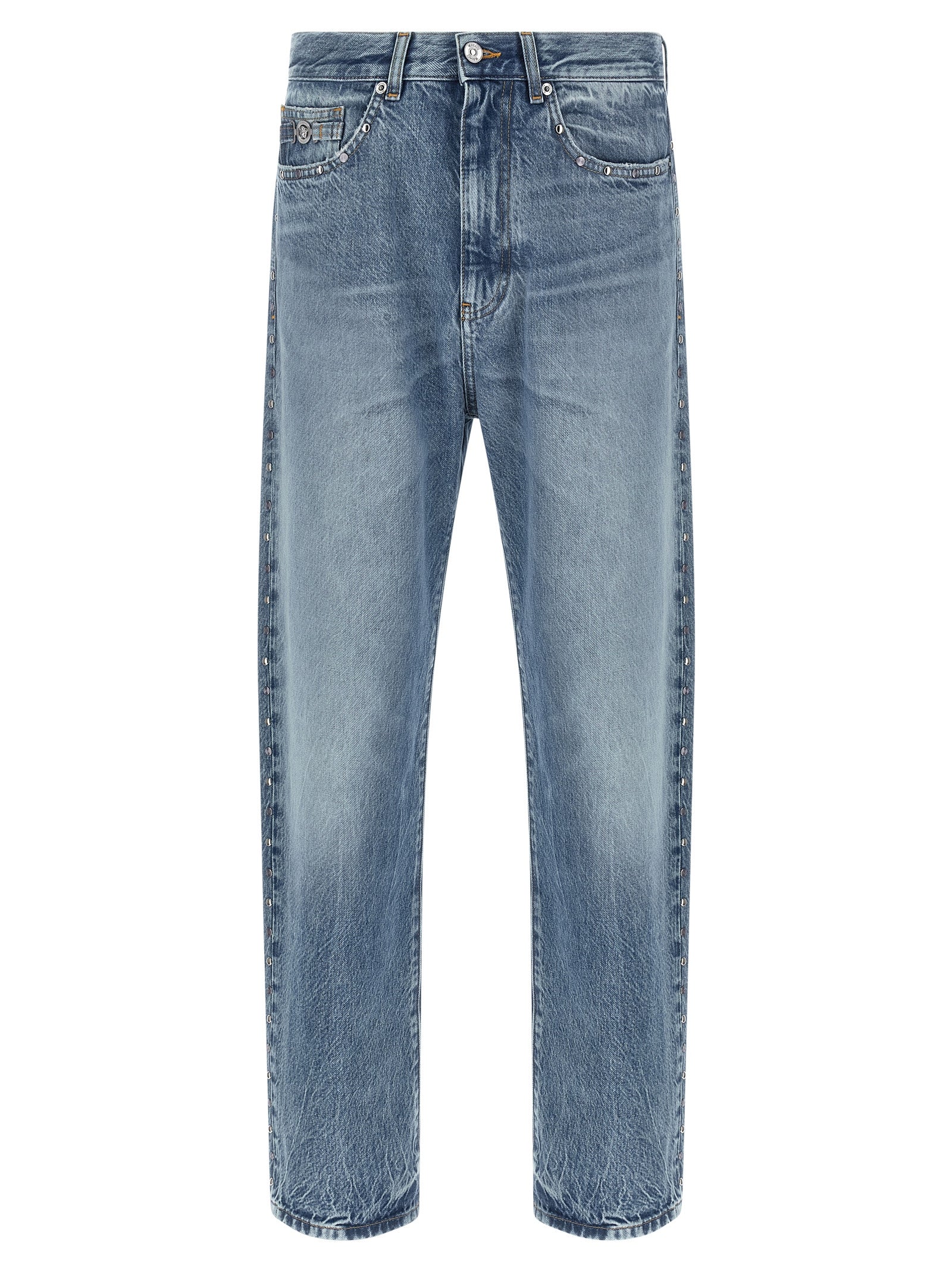VERSACE - VERSACE - Studded jeans - Men’s Bottoms