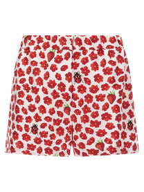 VERSACE - VERSACE - ’Strawberry Garden’ shorts - Women’s Bottoms