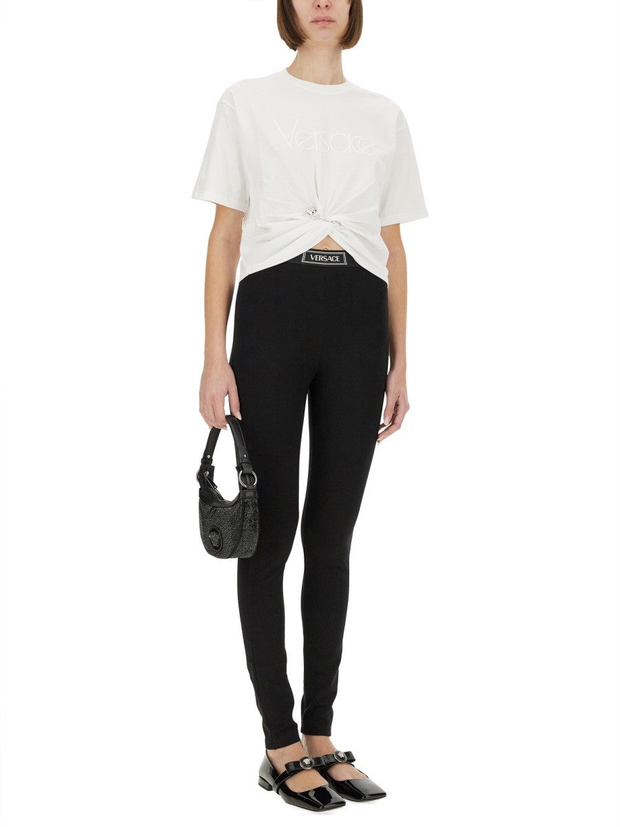 Versace - Versace ’1978 Re Edition Safety Pin’ T Shirt - Women’s Tops