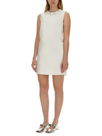 Versace - Versace Mini Duchesse Dress With Crystals - Women’s Clothing