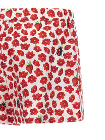 VERSACE - VERSACE - ’Strawberry Garden’ shorts - Women’s Bottoms