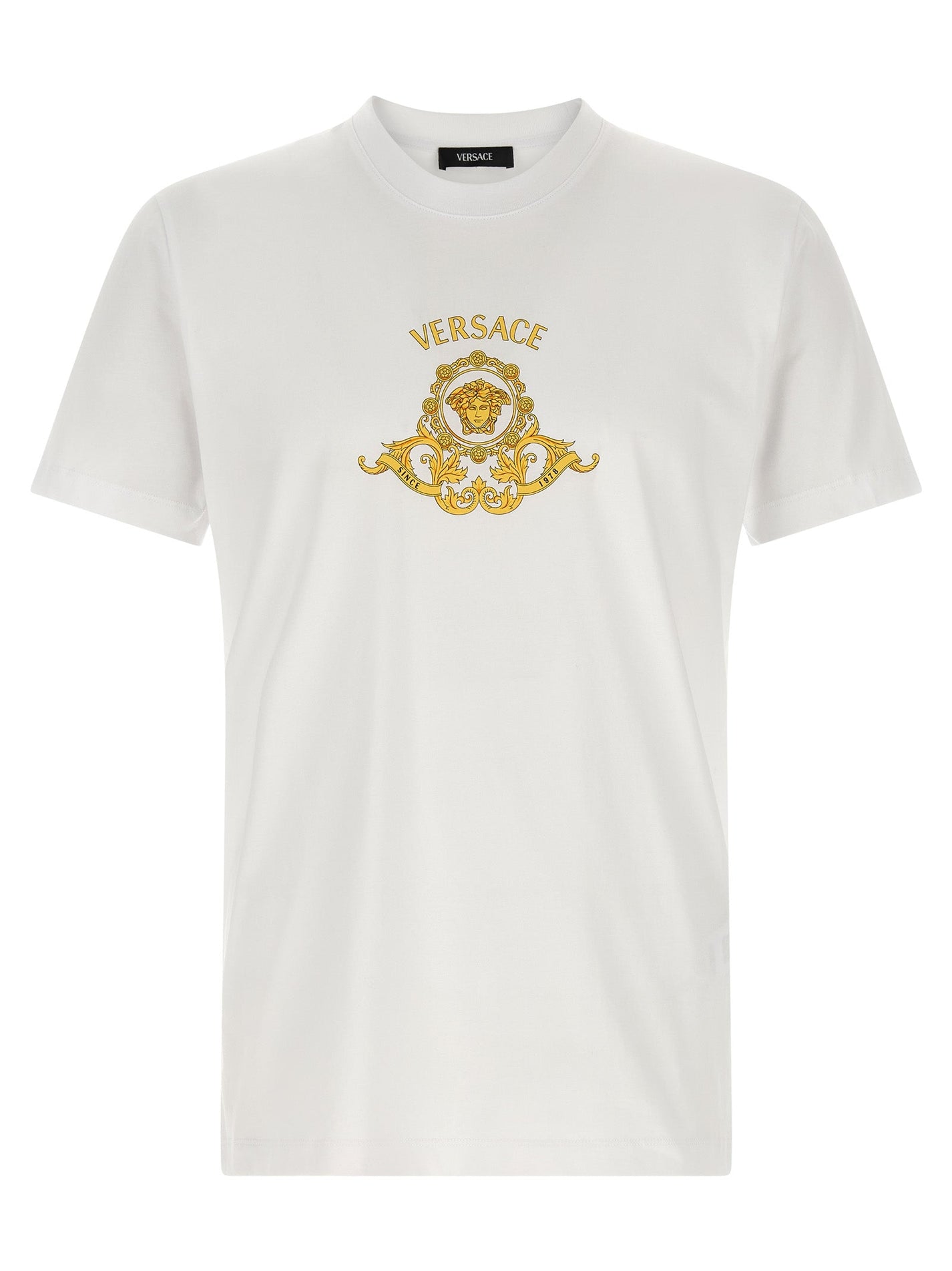 VERSACE - VERSACE - ’Hall of Heroes Crest’ T-shirt - Men’s Tops