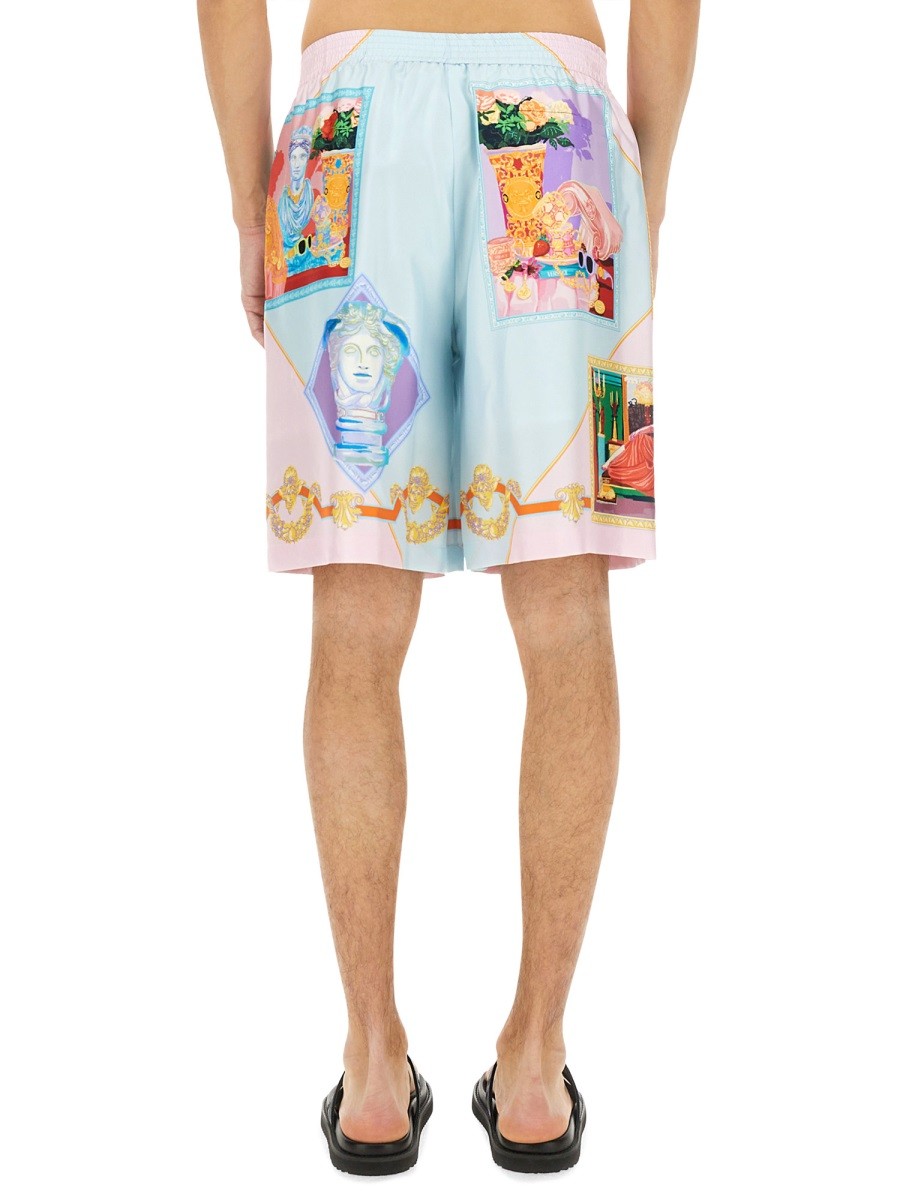 Versace - Versace Short In Silk - Men’s Clothing