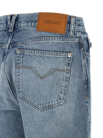 VERSACE - VERSACE - Studded jeans - Men’s Bottoms