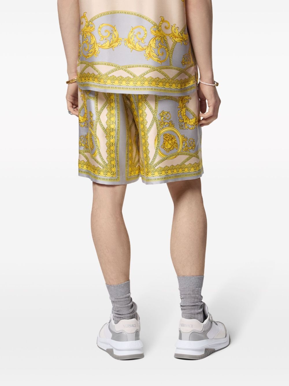 Versace Versace La Coupe des Dieux silk shorts Men’s Clothing