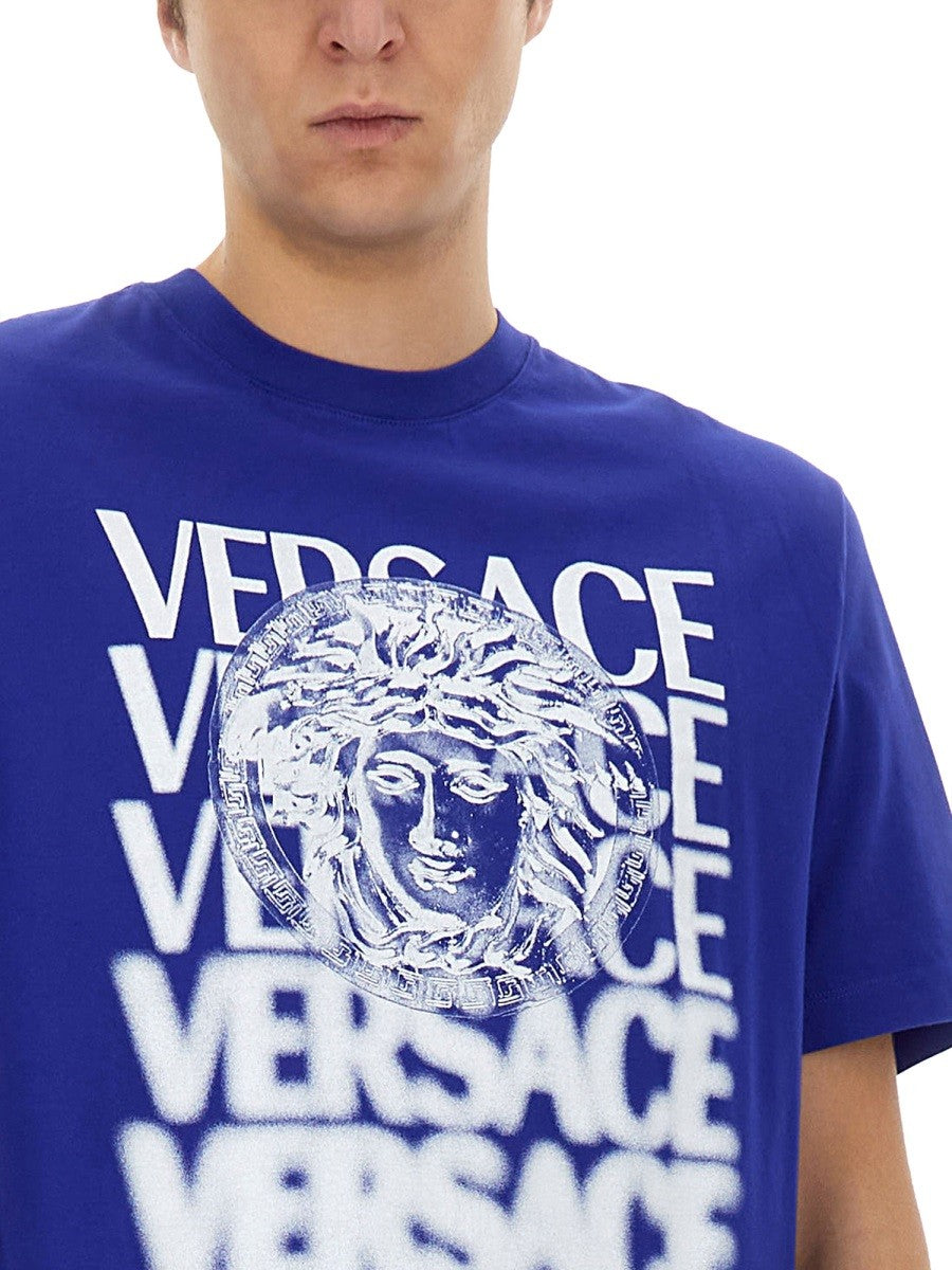 Versace - Versace T Shirt With Logo - Men’s Tops