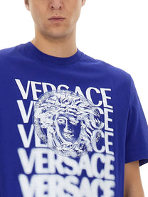 Versace - Versace T Shirt With Logo - Men’s Tops