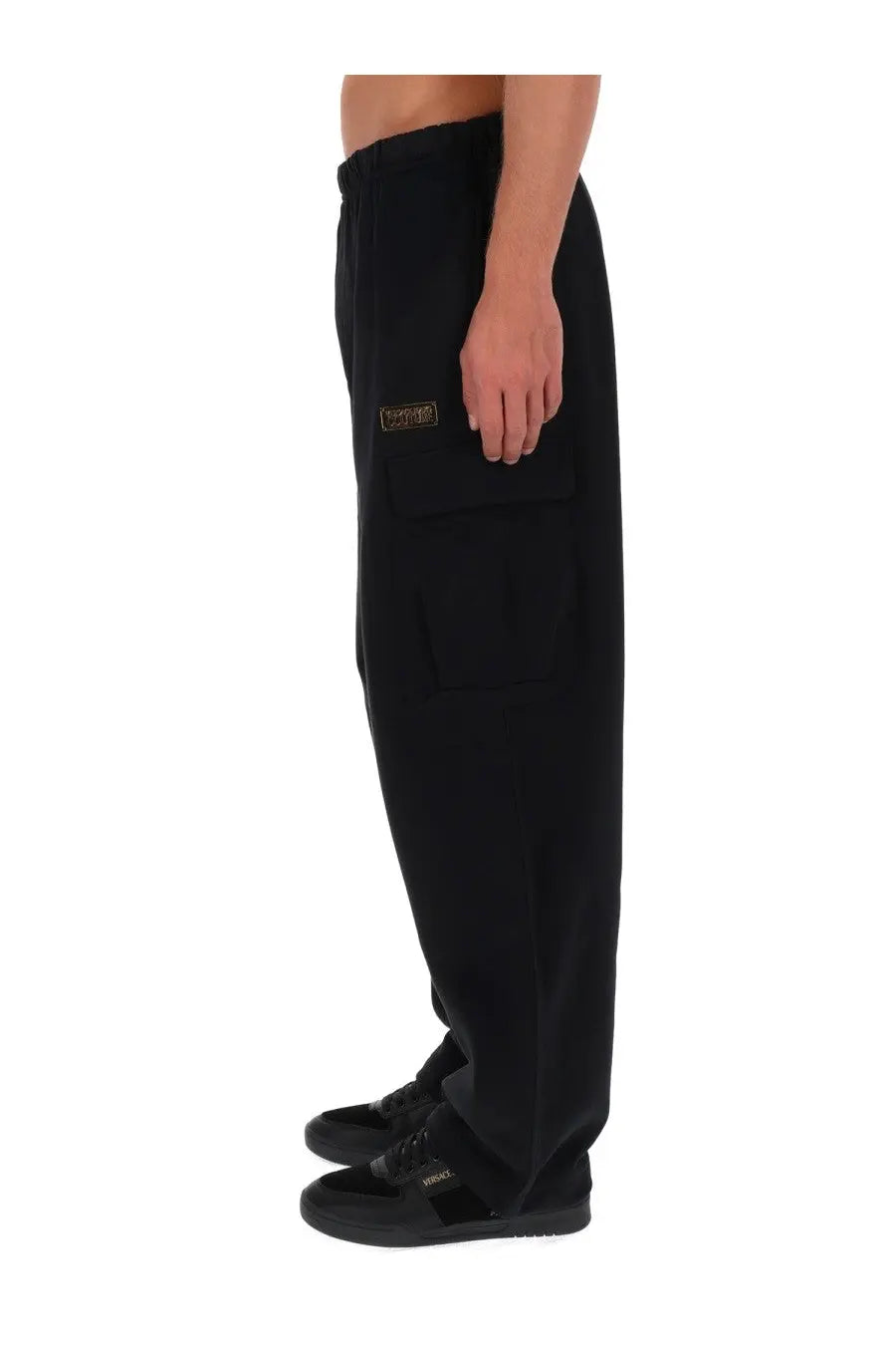 Versace Jeans Couture Men's Cargo Jogger Pants Black, view 3