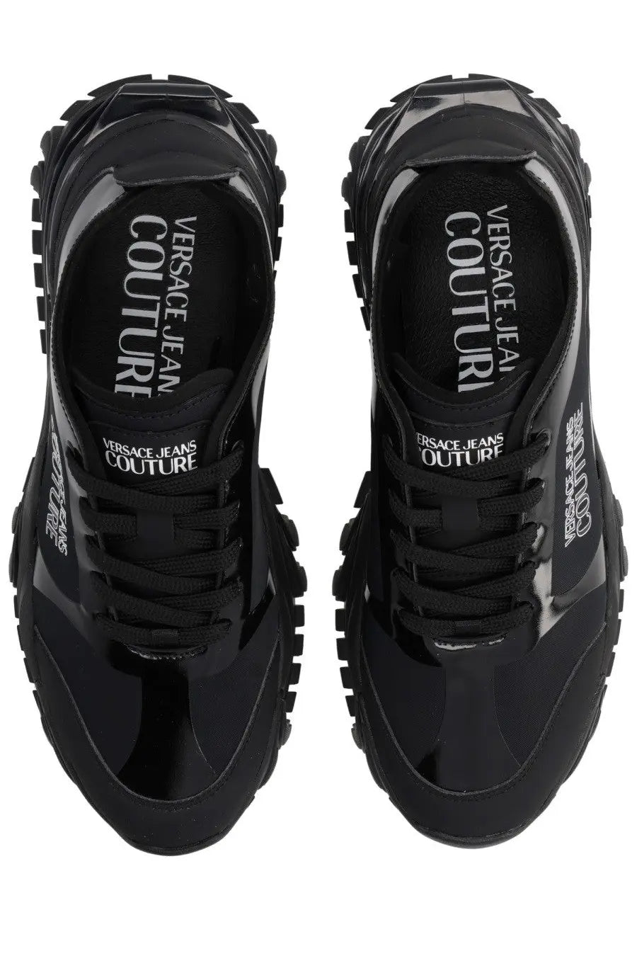 Versace Jeans Couture Men's New Trail Sneaker Black, view 5